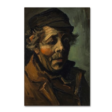 Van Gogh 'Head Of A Peasant' Canvas Art,12x19